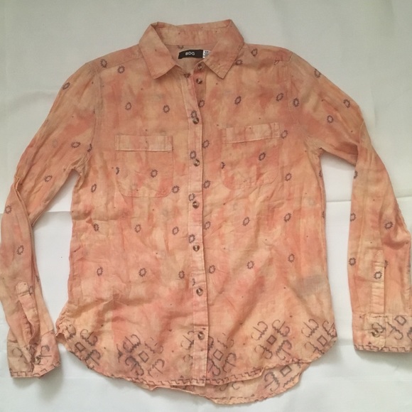 BDG super light weight cotton button front shirt